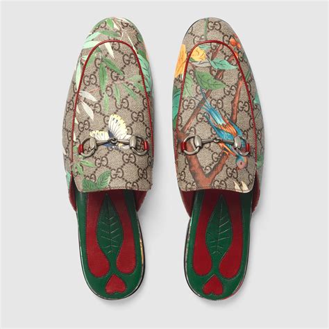 gucci princetown loafer tian garden print|Gucci Princetown Loafers .